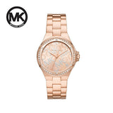 Michael Kors Lennox Quartz Rose Gold Dial Rose Gold Steel Strap Watch For Women - MK7405 Authentic Buy Shop Now