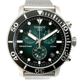 Tissot Seastar 1000 Chronograph Green Dial Silver Mesh Bracelet Watch For Men - T120.417.11.091.00 Authentic Buy Shop Now