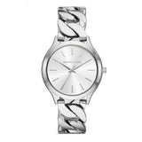 Michael Kors Runway Three-Hand Silver Dial Silver Steel Strap Watch for Women - MK7474 Authentic Buy Shop Now