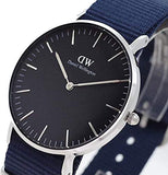 Daniel Wellington Classic Bayswater Black Dial Black NATO Strap Watch For Women - DW00100282 Authentic Buy Shop Now