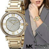 Michael Kors Catlin Mother of Pearl Dial Gold Steel Strap Watch for Women - MK3332 Authentic Buy Shop Now
