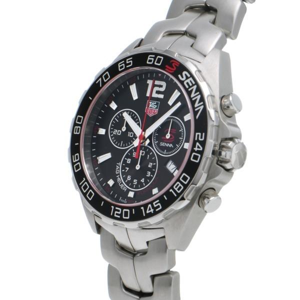 Tag Heuer Senna Chronograph Special Edition Black Dial Silver Steel Strap Watch for Men - CAZ1015.BA0883 Authentic Buy Shop Now