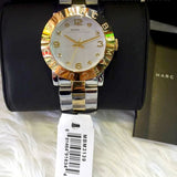 Marc Jacobs Amy Silver Dial Two Tone Steel Strap Watch for Women - MBM3139 Authentic Buy Shop Now