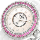 Chanel J12 Quartz Diamonds Mother of Pearl White Dial White Steel Strap Watch for Women - J12 H3243 Authentic Buy Shop Now