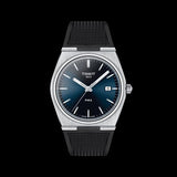 Tissot PRX Blue Dial Black Rubber Strap Watch For Men - T137.410.17.041.00 Authentic Buy Shop Now
