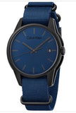 Calvin Klein Tone Blue Dial Blue NATO Strap Watch for Men - K7K514VN Authentic Buy Shop Now
