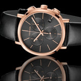 Calvin Klein Posh Grey Dial Black Leather Strap Watch for Men - K8Q376C3 Authentic Buy Shop Now