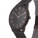 Calvin Klein High Noon Quartz Black Dial Black Mesh Bracelet Watch for Men - K8M21421 Authentic Buy Shop Now