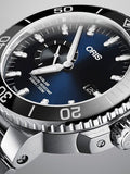 Oris Aquis Date Blue Dial Silver Steel Strap Watch for Men - 0173377304135-0782405PEB Authentic Buy Shop Now