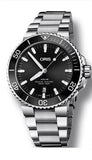 Oris Aquis Date Black Dial Silver Steel Strap Watch for Men - 0173377304134-0782405PEB Authentic Buy Shop Now