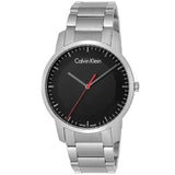 Calvin Klein City Black Dial Silver Steel Strap Watch for Men - K2G2G141 Authentic Buy Shop Now