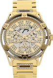 Guess Queen Quartz Gold Dial Gold Steel Strap Watch For Men - GW0497G2 Authentic Buy Shop Now