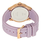 Guess Starlight Diamonds White Dial Purple Rubber Strap Watch for Women - W0846L6 Authentic Buy Shop Now