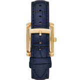 Michael Kors Emery Quartz Diamond Silver Dial Blue Leather Strap Watch For Women - MK2982 Authentic Buy Shop Now