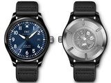 IWC Pilot’s Watch Mark XVIII Edition “Laureus Sport for Good Foundation" Blue Dial Black Nylon Strap Watch for Men - IW324703 Authentic Buy Shop Now