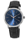 IWC Portofino Automatic Blue Dial Black Leather Strap Watch for Men - IW356523 Authentic Buy Shop Now