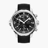 IWC Aquatimer Chronograph Black Dial Black Leather Strap Watch for Men - IW376803 Authentic Buy Shop Now