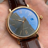 IWC Portofino Automatic Grey Dial Brown Leather Strap Watch for Men - IW356511 Authentic Buy Shop Now