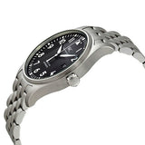 IWC Pilot’s Watch Mark XVIII Black Dial Silver Steel Strap Watch for Men - IW327015 Authentic Buy Shop Now