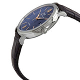 IWC Portofino Automatic Blue Dial Black Leather Strap Watch for Men - IW356523 Authentic Buy Shop Now