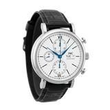 IWC Portofino Chronograph White Dial Black Leather Strap Watch for Men - IW391024 Authentic Buy Shop Now