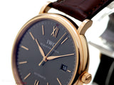 IWC Portofino Automatic Grey Dial Brown Leather Strap Watch for Men - IW356511 Authentic Buy Shop Now