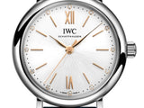 IWC Portofino Automatic Silver Dial Brown Leather Strap Watch for Women - IW357403 Authentic Buy Shop Now