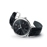 IWC Portofino Automatic Black Dial Black Leather Strap Watch for Men - IW356502 Authentic Buy Shop Now