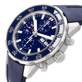 IWC Aquatimer Chronograph Blue Dial Blue Rubber Strap Watch for Men - IW376711 Authentic Buy Shop Now