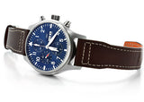 IWC Pilots Watch Mark XVII Edition Le Petit Prince Blue Dial Brown Leather Strap Watch for Men - IW326506 Authentic Buy Shop Now
