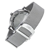 IWC Portofino Automatic White Dial Silver Mesh Bracelet Watch for Men - IW356505 Authentic Buy Shop Now