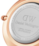Daniel Wellington Petite Sheffield White Dial Black Leather Strap Watch For Women - DW00100174 Authentic Buy Shop Now