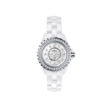 Chanel J12 Quartz Diamonds White Dial White Steel Strap Watch for Women - J12 H6418 Authentic Buy Shop Now
