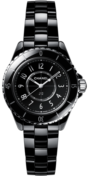 Chanel J12 Quartz Black Dial Black Steel Strap Watch for Women - J12 H5695 Authentic Buy Shop Now