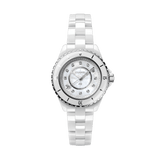 Chanel J12 Quartz Diamonds White Dial White Steel Strap Watch for Women - J12 H3110 Authentic Buy Shop Now