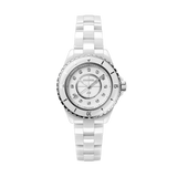Chanel J12 Quartz Diamonds White Dial White Steel Strap Watch for Women - J12 H5703 Authentic Buy Shop Now
