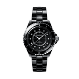 Chanel J12 Quartz Diamonds Black Dial Black Steel Strap Watch for Women - J12 H5701 Authentic Buy Shop Now