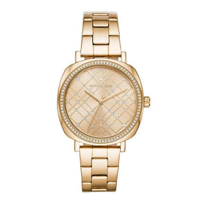 Michael Kors Nia Quartz Gold Dial Gold Steel Strap Watch For Women - MK3989 Authentic Buy Shop Now