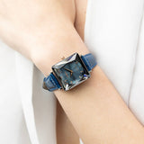 Swarovski Uptown Crystal Blue Dial Blue Leather Strap Watch for Women - 5547713 Authentic Buy Shop Now
