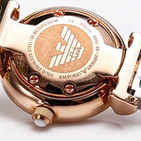 Emporio Armani Mother of Pearl Dial Two Tone Steel Strap Watch For Women - AR1689 Authentic Buy Shop Now