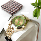 Marc Jacobs Henry Gold Dial Gold Steel Strap Watch for Women - MBM3295 Authentic Buy Shop Now