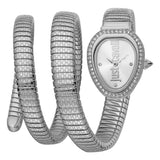 Just Cavalli Doppio Silver Dial Silver Steel Strap Watch for Women - JC1L163M0015 Authentic Buy Shop Now