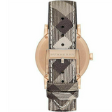 Burberry The City Rose Gold Dial Brown Leather Strap Watch for Women - BU9040 Authentic Buy Shop Now