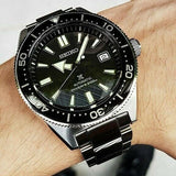 Seiko Prospex Automatic Diver Black Dial Silver Steel Strap Watch For Men - SPB051J1 Authentic Buy Shop Now