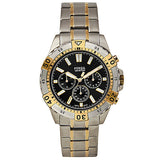 Fossil Garrett Analog Black Dial Two Tone Steel Strap Watch for Men - FS5771 Authentic Buy Shop Now