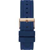 Guess Moonlight Diamonds White Dial Blue Rubber Strap Watch for Women - GW0257L3 Authentic Buy Shop Now