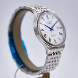 Longines Record Automatic Stainless Steel 40mm Watch for Men - L2.821.4.11.6 Authentic Buy Shop Now
