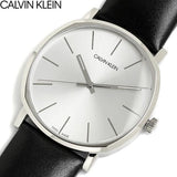 Calvin Klein Posh Silver Dial Black Leather Strap Watch for Men - K8Q311C6 Authentic Buy Shop Now