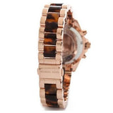 Michael Kors Bradshaw Chronograph Brown Dial Two Tone Steel Strap Watch For Women - MK5944 Authentic Buy Shop Now