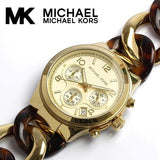 Michael Kors Runway Gold Dial Two Tone Steel Strap Watch for Women - MK4222 Authentic Buy Shop Now